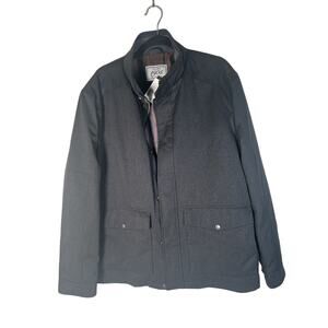 Joseph A Banks Heavy Quilted Black Jacket Size Xl